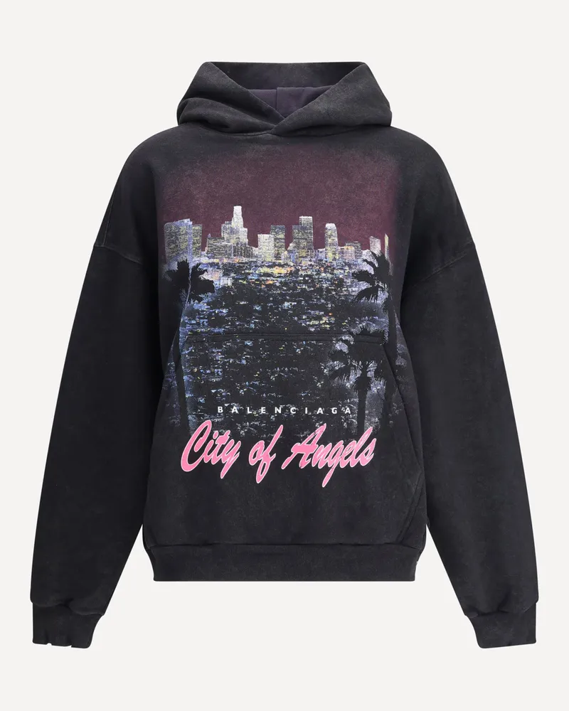 Balenciaga City of Angels Hoodie Female Black