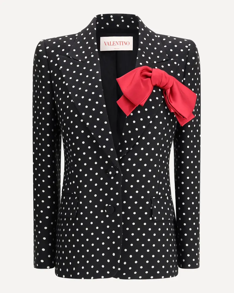 Valentino Garavani Polka dot single-breasted Blazer Female Black