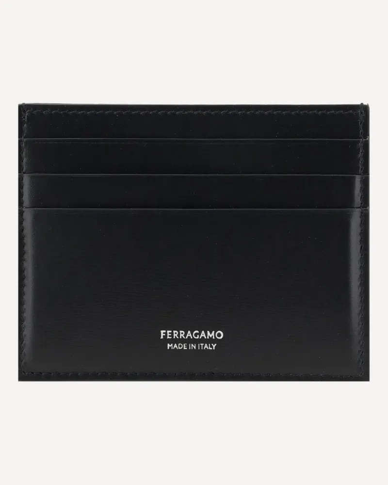 Ferragamo Card Holder Male Black