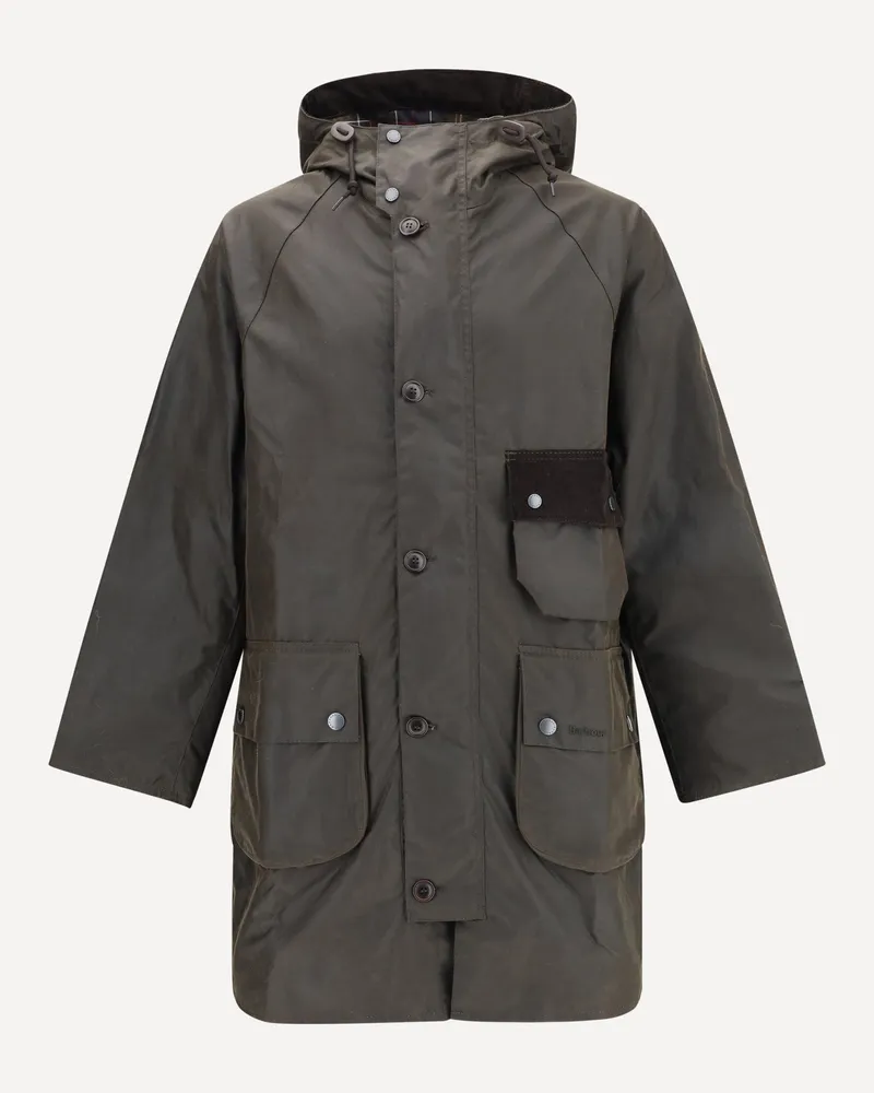 Barbour Solway Trench Waxed Coat Male Brown