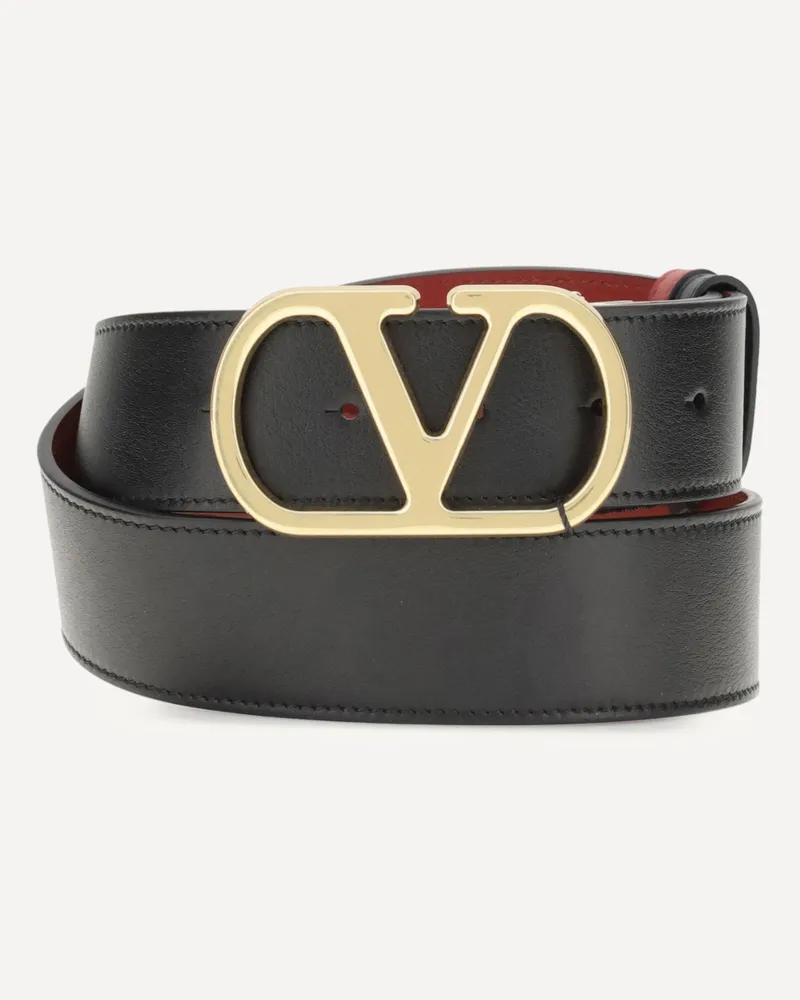 Valentino Garavani Reversible VLogo Belt Female Black