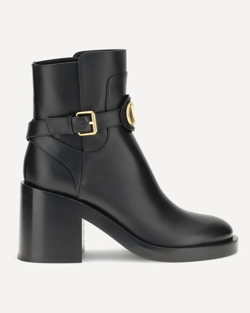 Valentino Garavani VLogo Ankle Boots Female Black