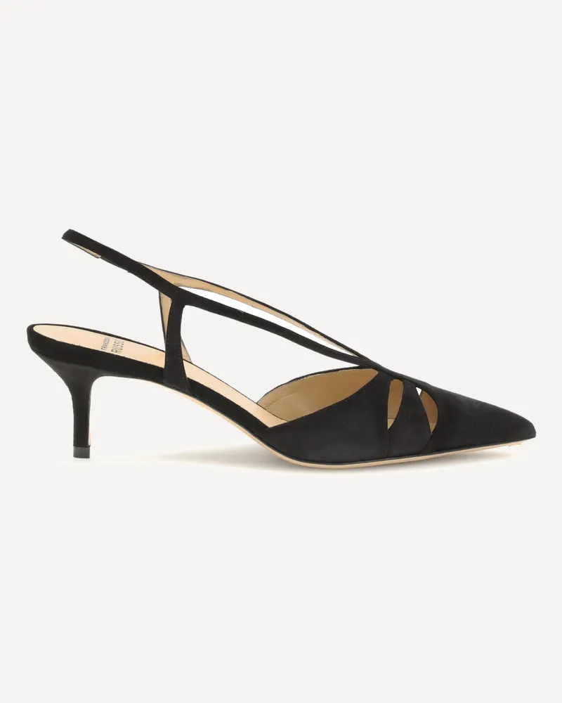 Francesco Russo Suede leather Décolleté Female Black