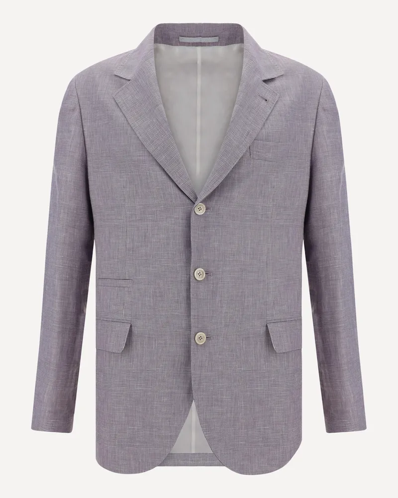 Brunello Cucinelli Blazer Jacket Male Purple