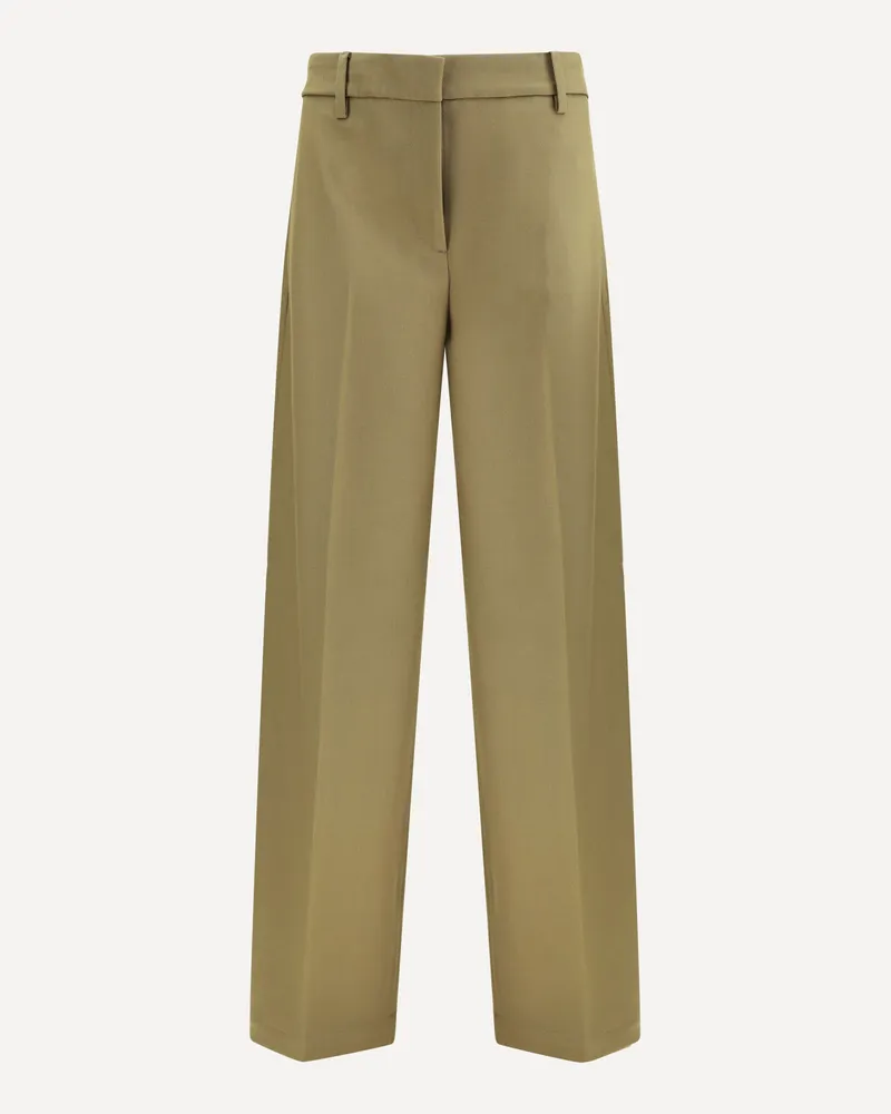 True Royal Virgin wool Pants Female Green