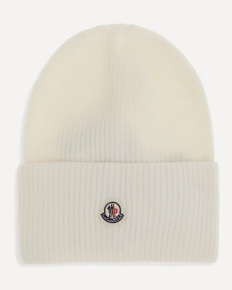 Moncler Beanie Hat Female White