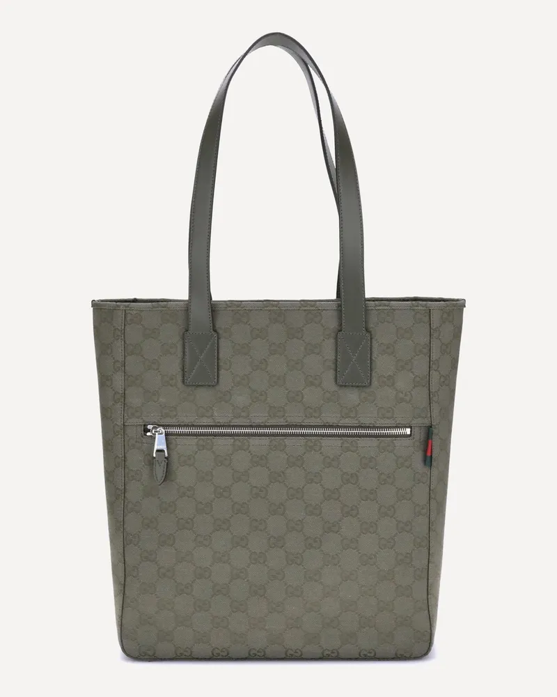 Gucci GG canvas medium Tote Bag Male Green