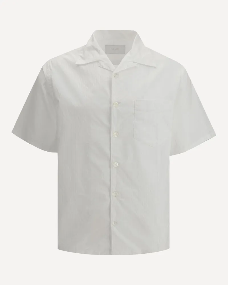 Prada Short Sleeve Shirt Male White