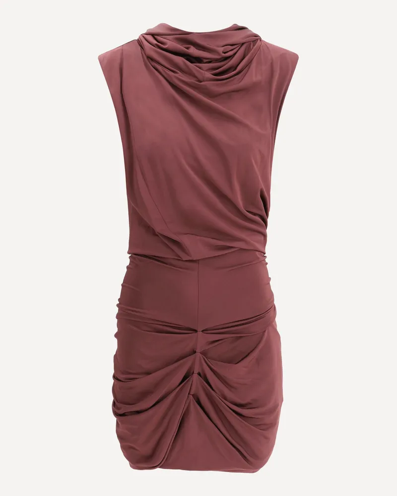 Magda Butrym draped mini dress Female Bordeaux
