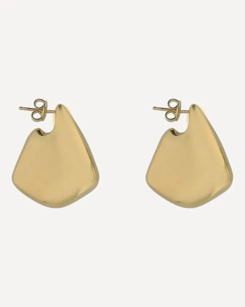 Bottega Veneta Fin Small Earrings Female Gold