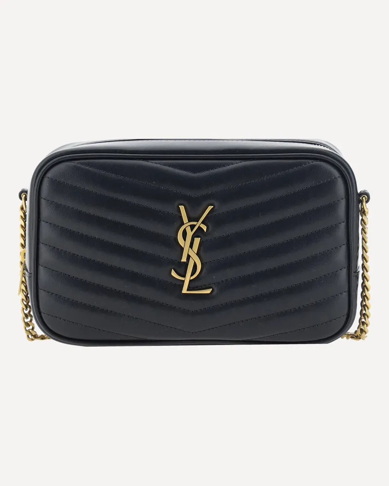Saint Laurent Lou Shoulder Bag Female Black