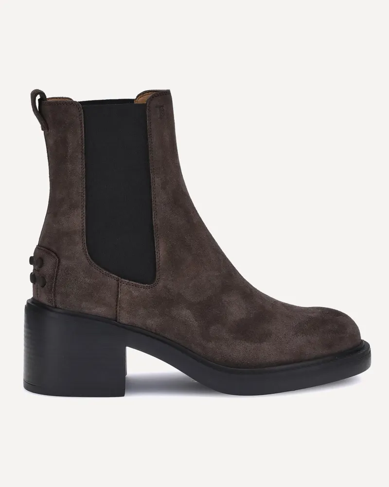 TOD'S Suede Ankle Boots Female Brown