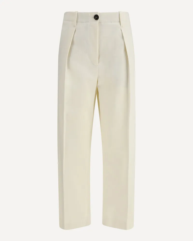 Brunello Cucinelli Cotton Pants Female Cream