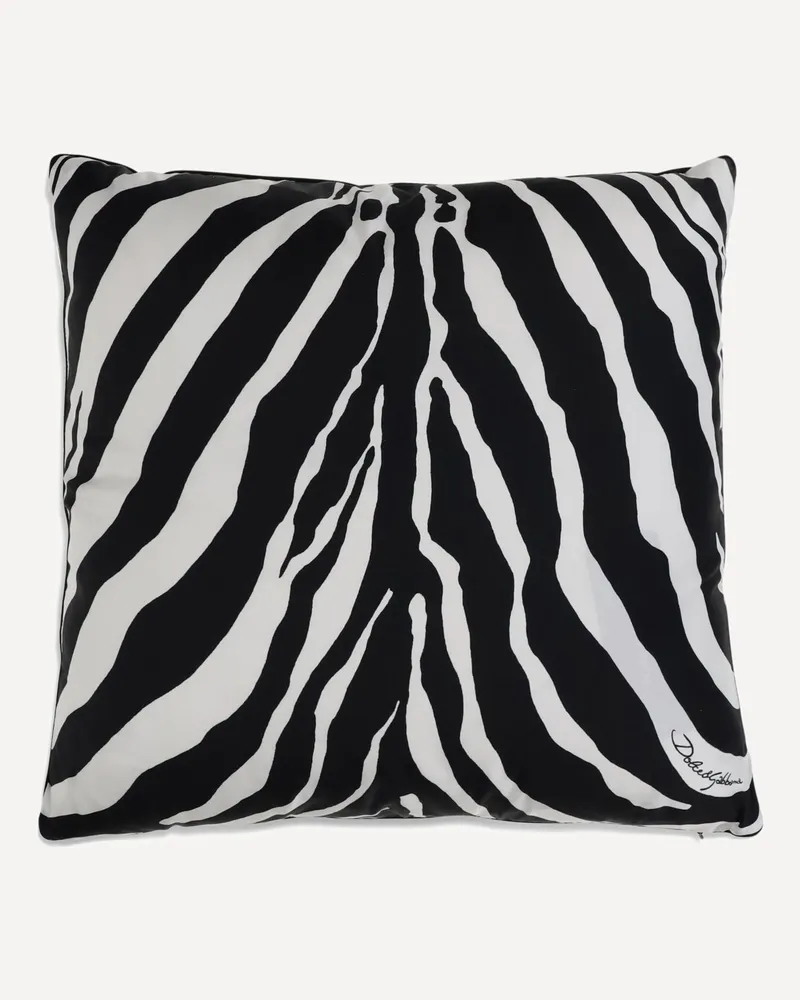 Dolce & Gabbana Zebra silk Pillow unisex Multicolour