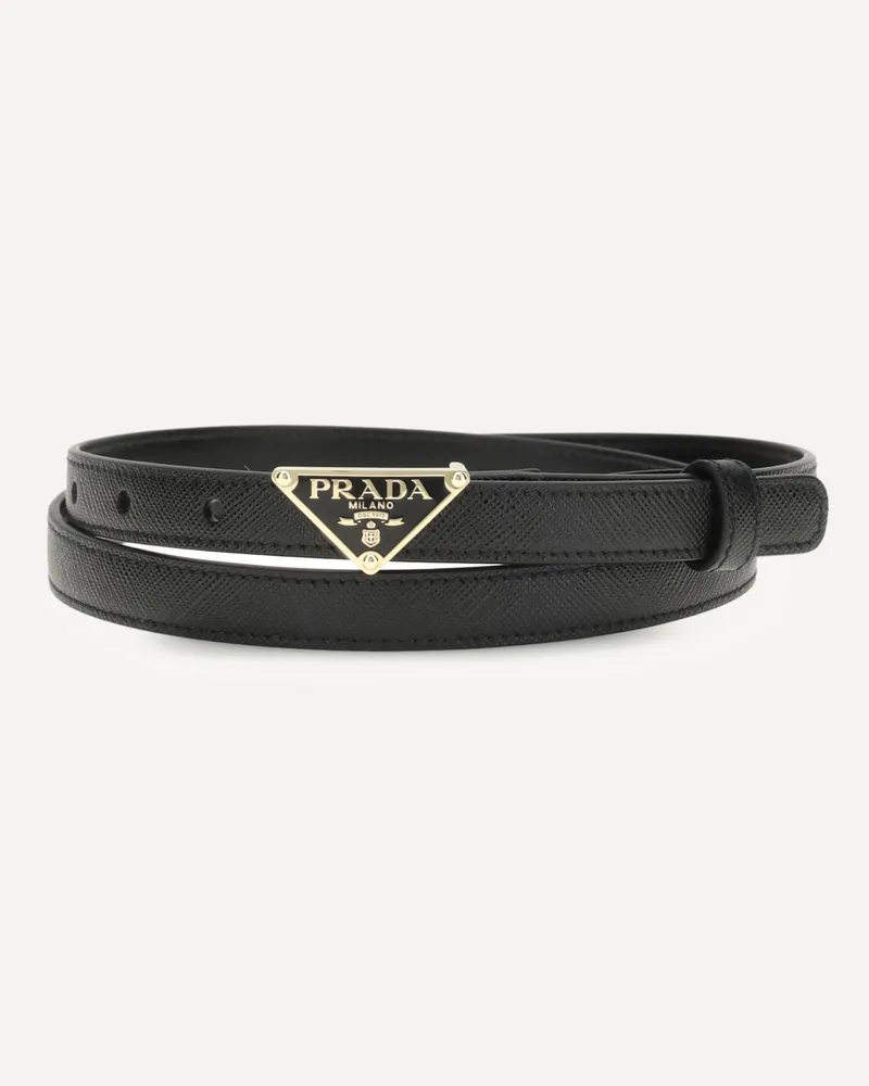 Prada Saffiano Belt Female Black