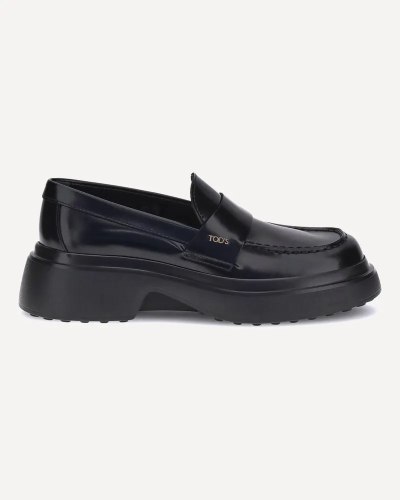 TOD'S Patent leather Loafers Female Black