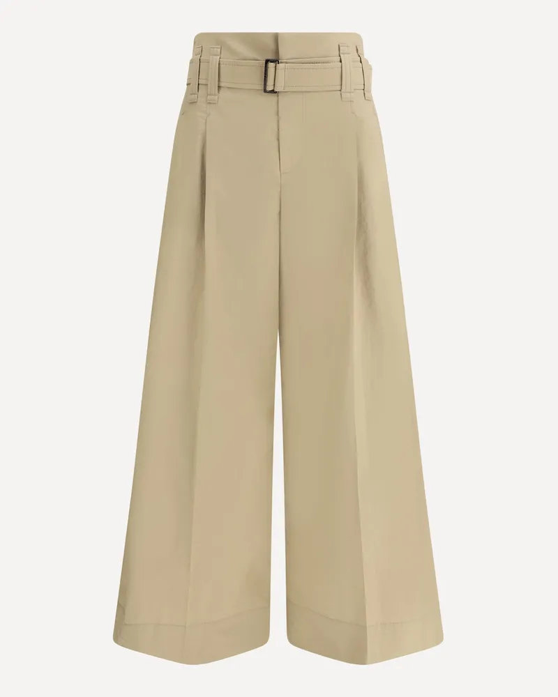 Brunello Cucinelli Pleated crop Pants Female Beige