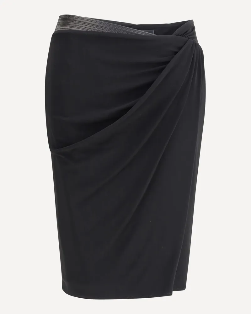 Versace Draped jersey Skirt Female Black