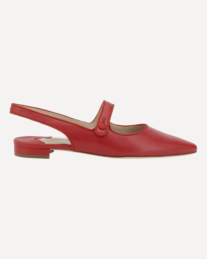 Manolo Blahnik Campariflatsli Ballerinas Female Red