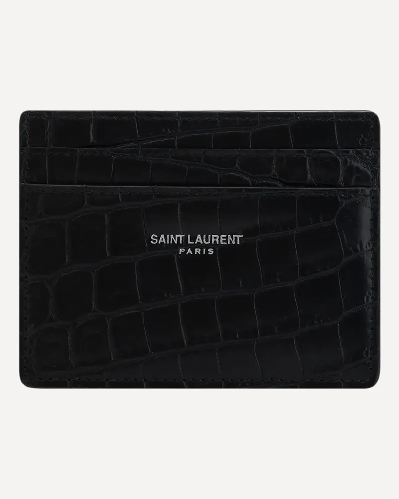 Saint Laurent Card Holder Male Black