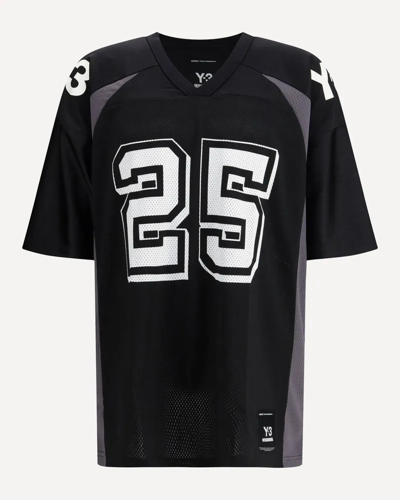 Y-3 Football Jersey T-shirt by Y-3 X NEIGHBORHOOD Male Black