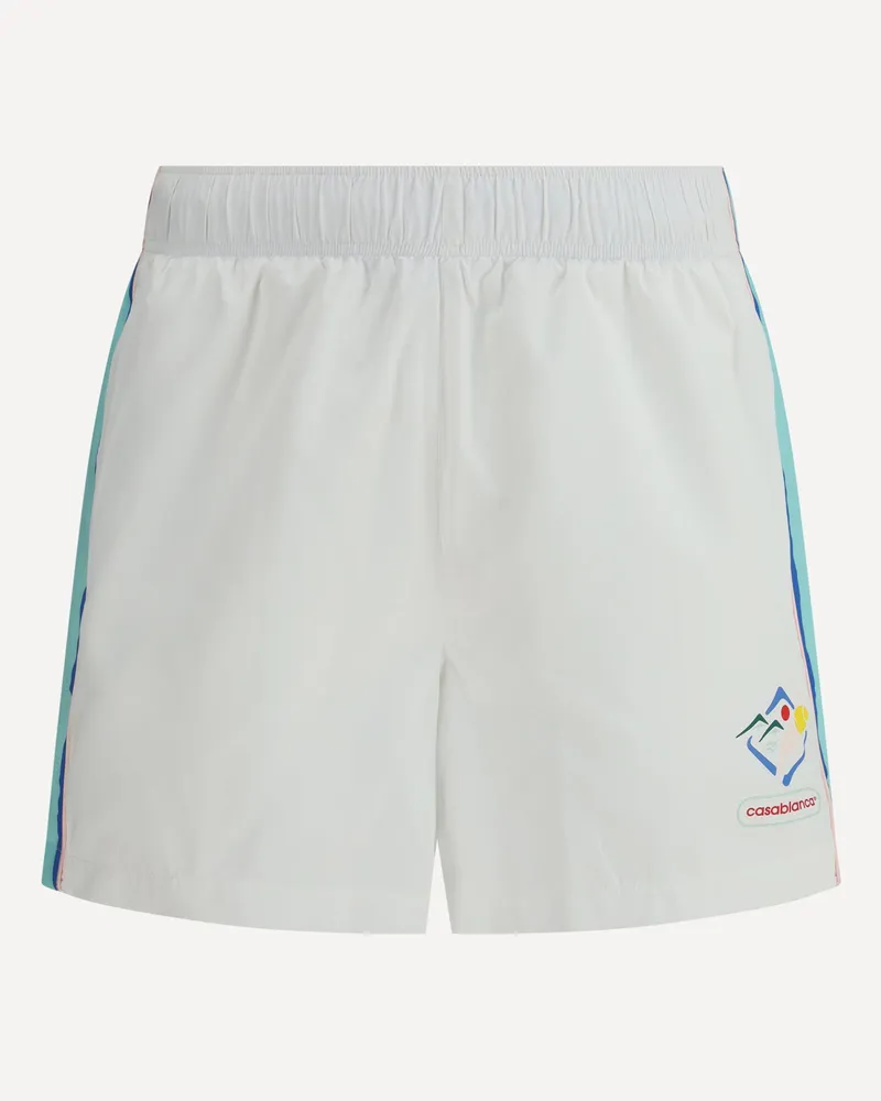 Casablanca Paris Windbreaker Shorts Male Multicolour