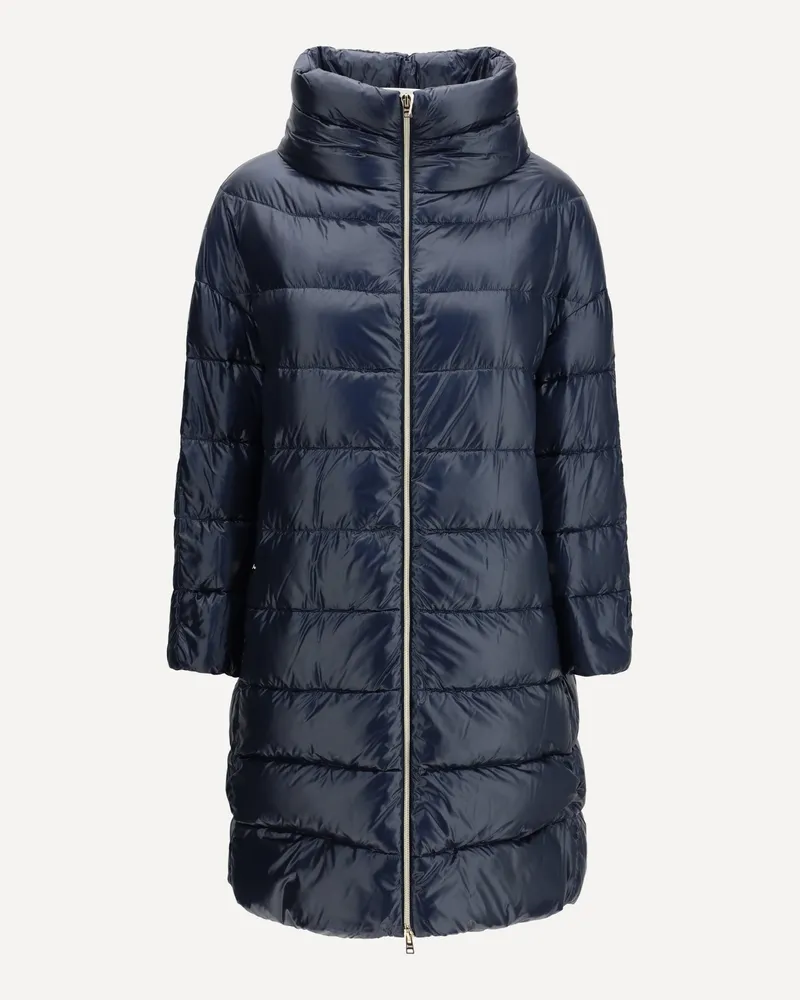 Herno Midi Down Jacket Female Blue