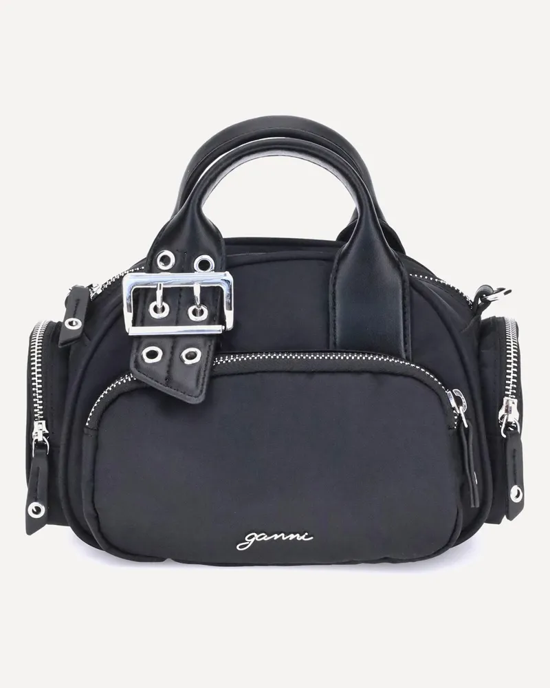 Ganni Polochon mini Handbag Female Black