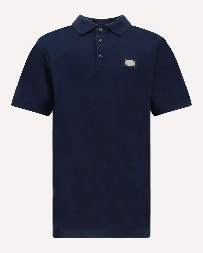 Dolce & Gabbana Polo Shirt Male Blue