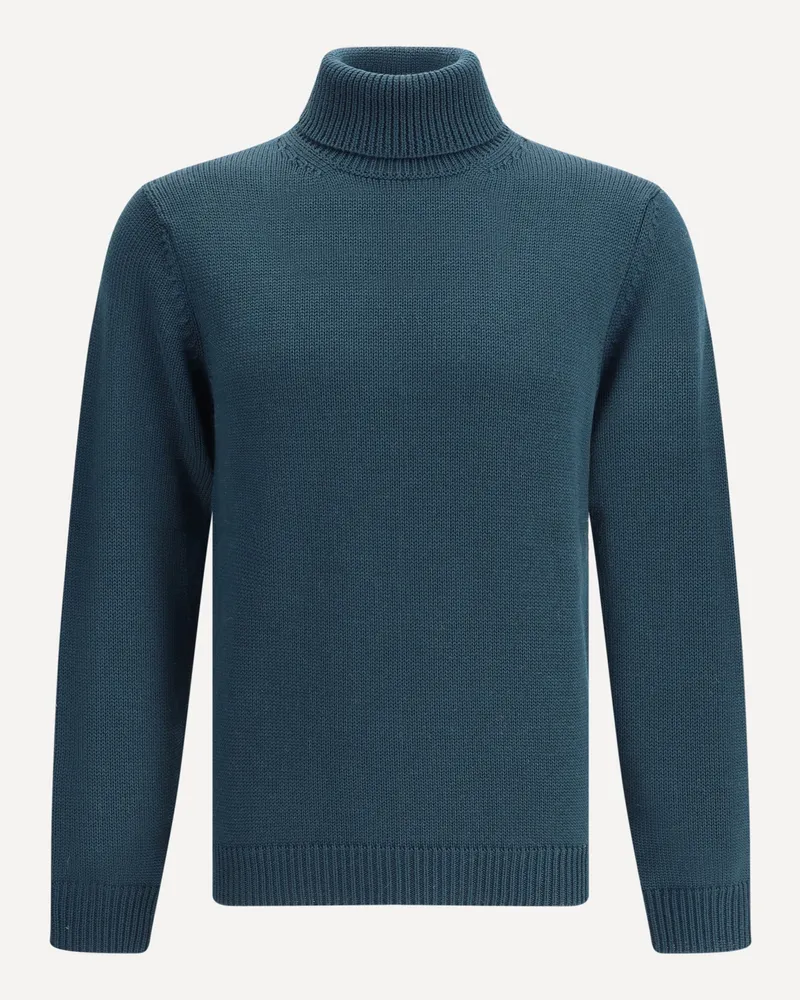 Roberto Collina Turtleneck Sweater Male Green
