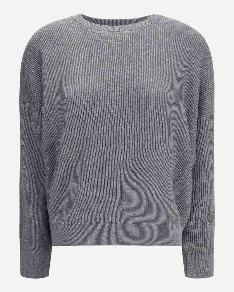 Brunello Cucinelli Lurex Sweater Female Grey