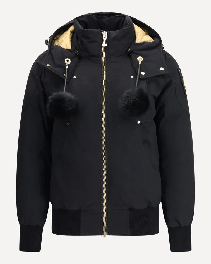 Moose Knuckles Gold Series Original Sainte Flavie Bomber Jacket Female Black