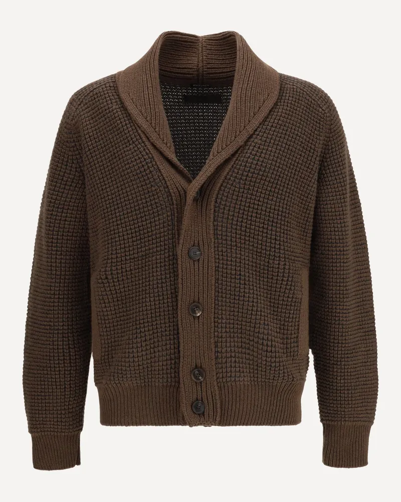 Ermenegildo Zegna Oasi Cashmere Cardigan Male Brown