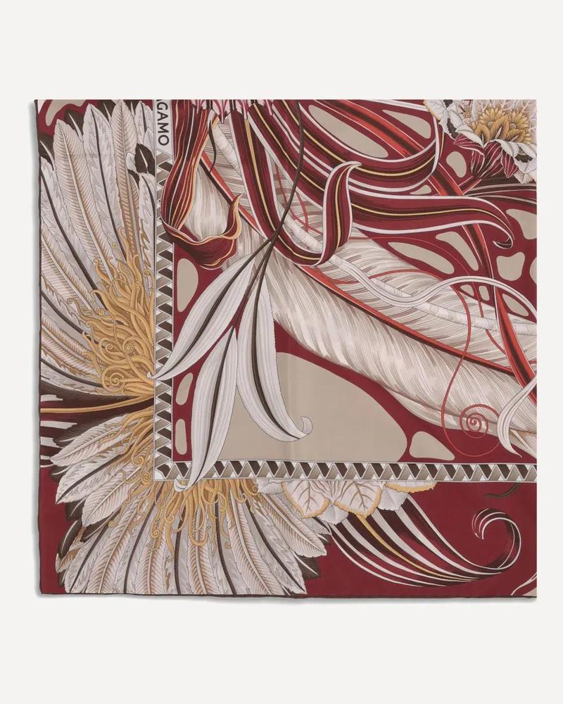Ferragamo Giada print silk Scarf Female Multicolour