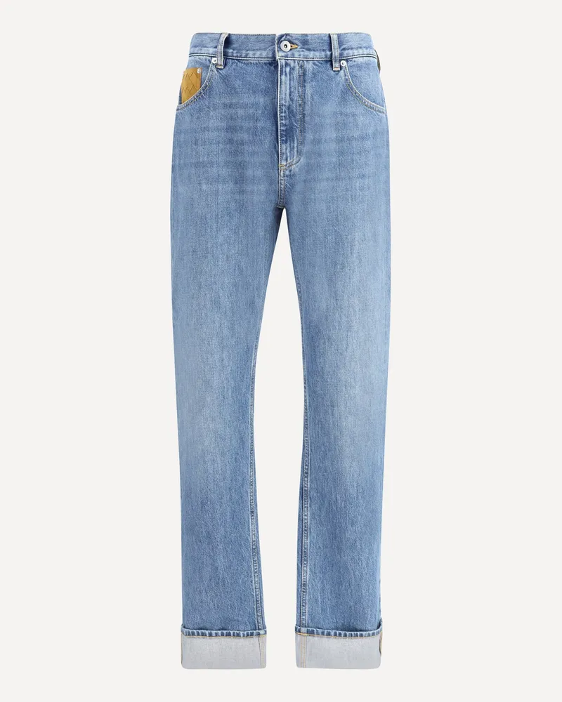 Bottega Veneta Straight Jeans Male Blue