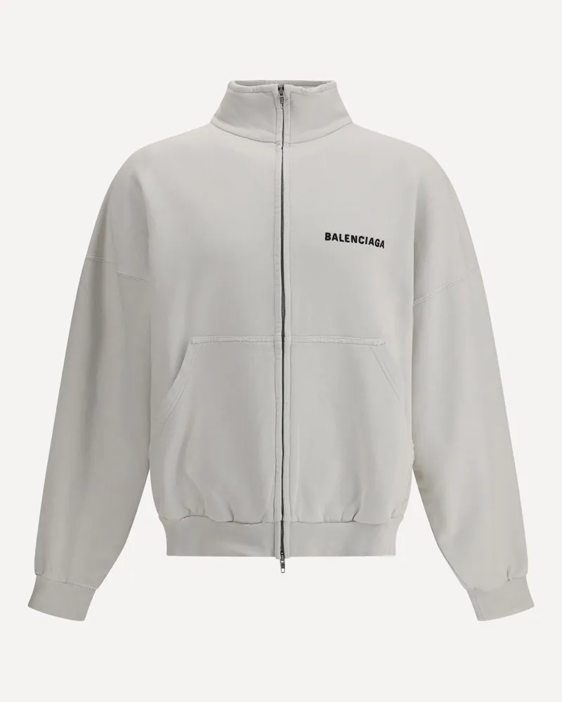Balenciaga Logo Sweatshirt Male White