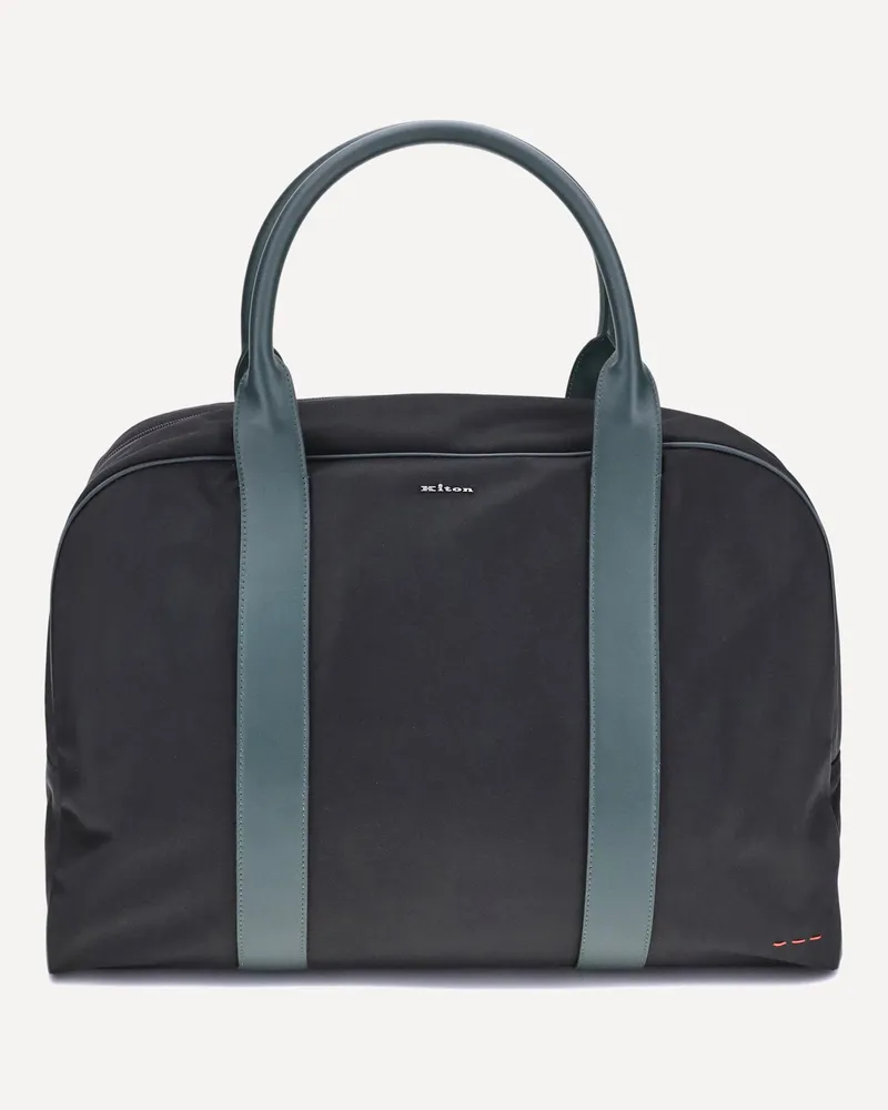 Kiton Nylon Travel Bag Male Green