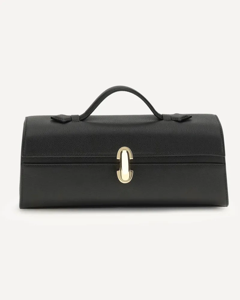 SAVETTE Slim Symmetry Clutch Bag Female Black