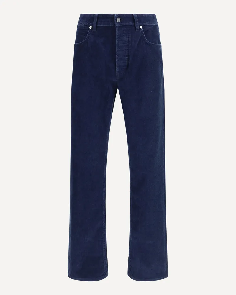 Stone Island Straight-leg corduroy Trousers Male Blue