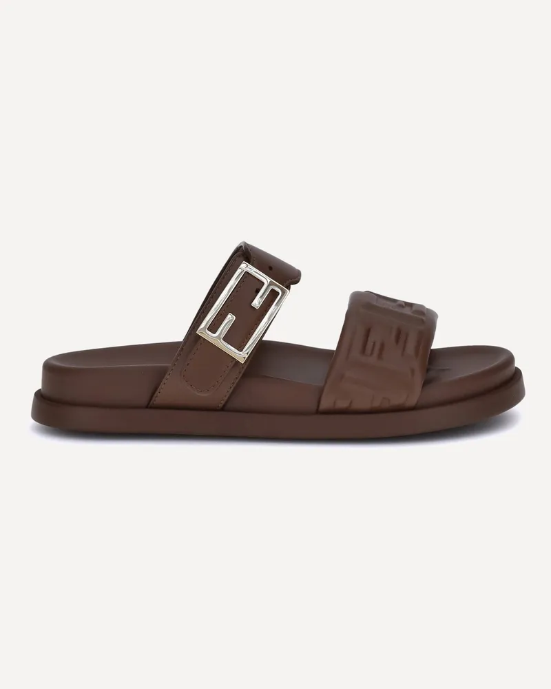 Fendi Logoed Sandals Female Brown