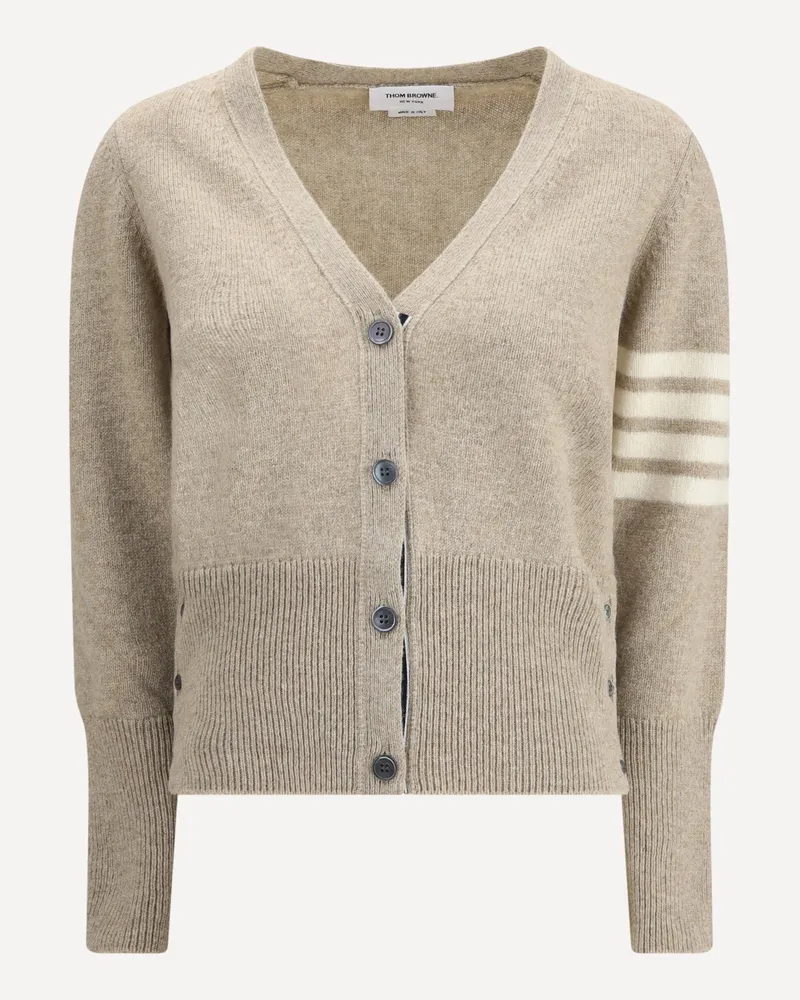 Thom Browne Wool Cardigan Female Khaki