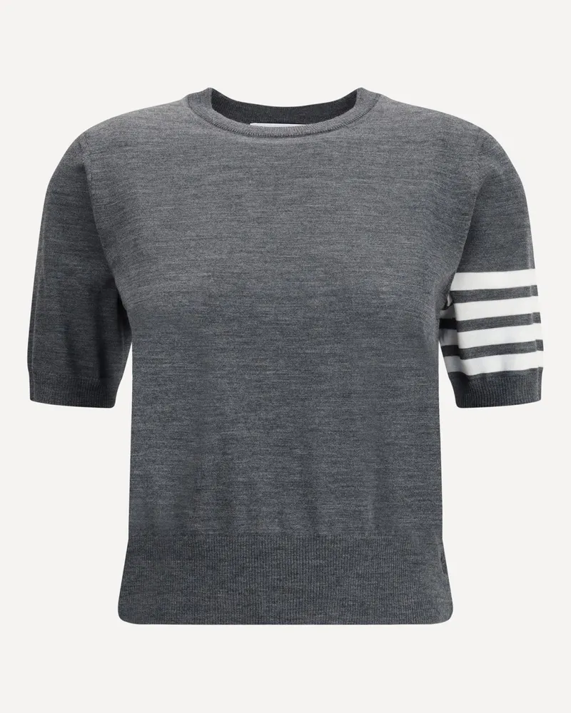Thom Browne Knit T-Shirt Female Grey