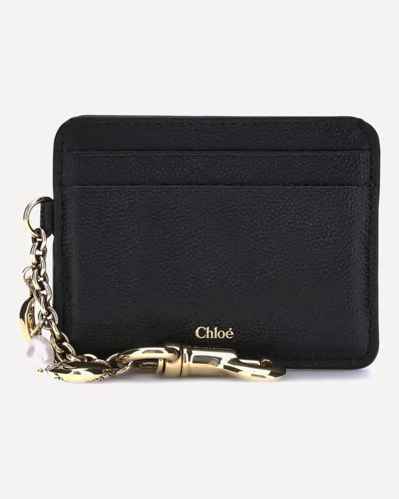 Chloé Charms Card Holder Female Black