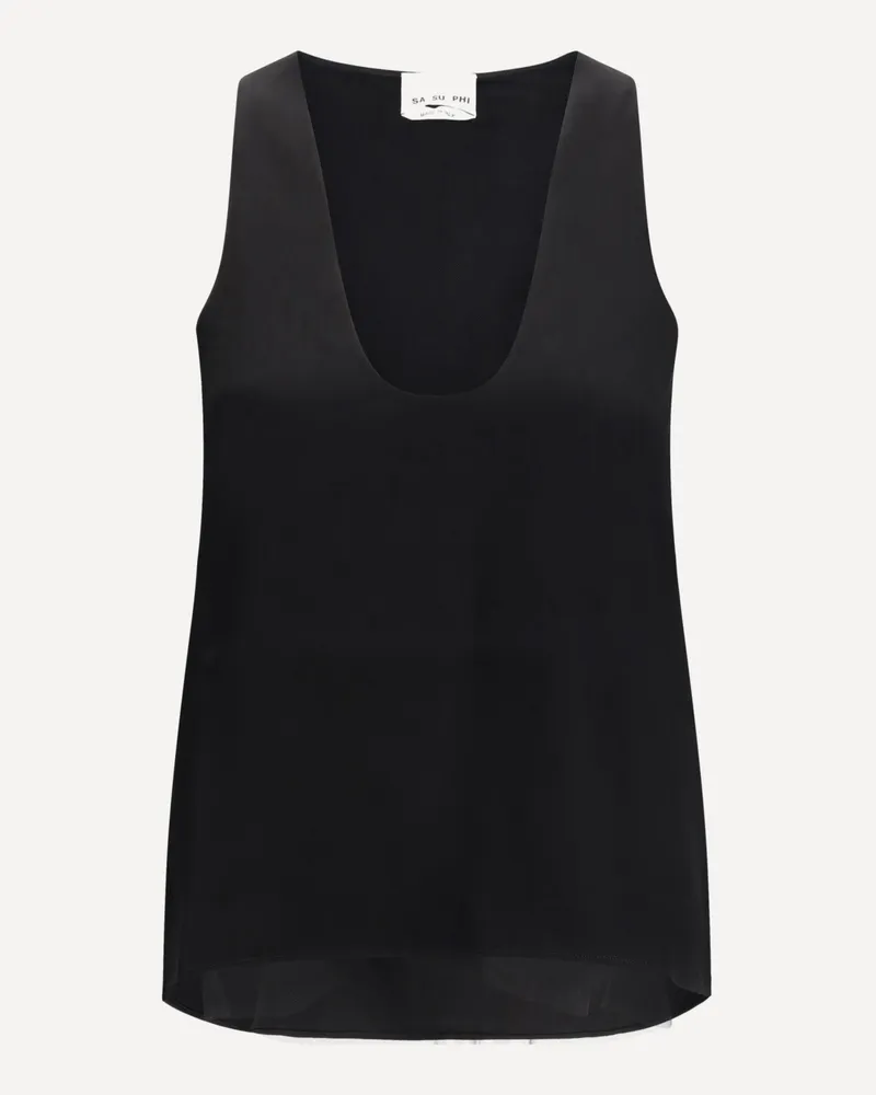 Sa Su Phi Sleevless Top Female Black