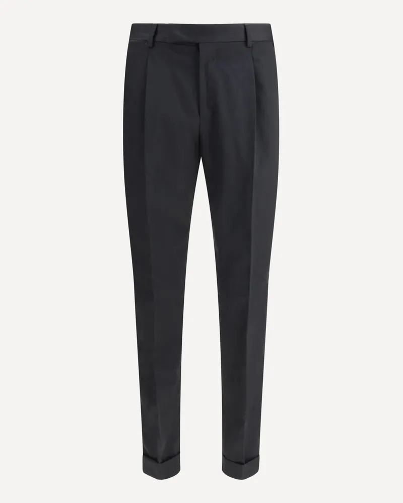 PT TORINO Rebel Virgin Wool Trousers Male Black