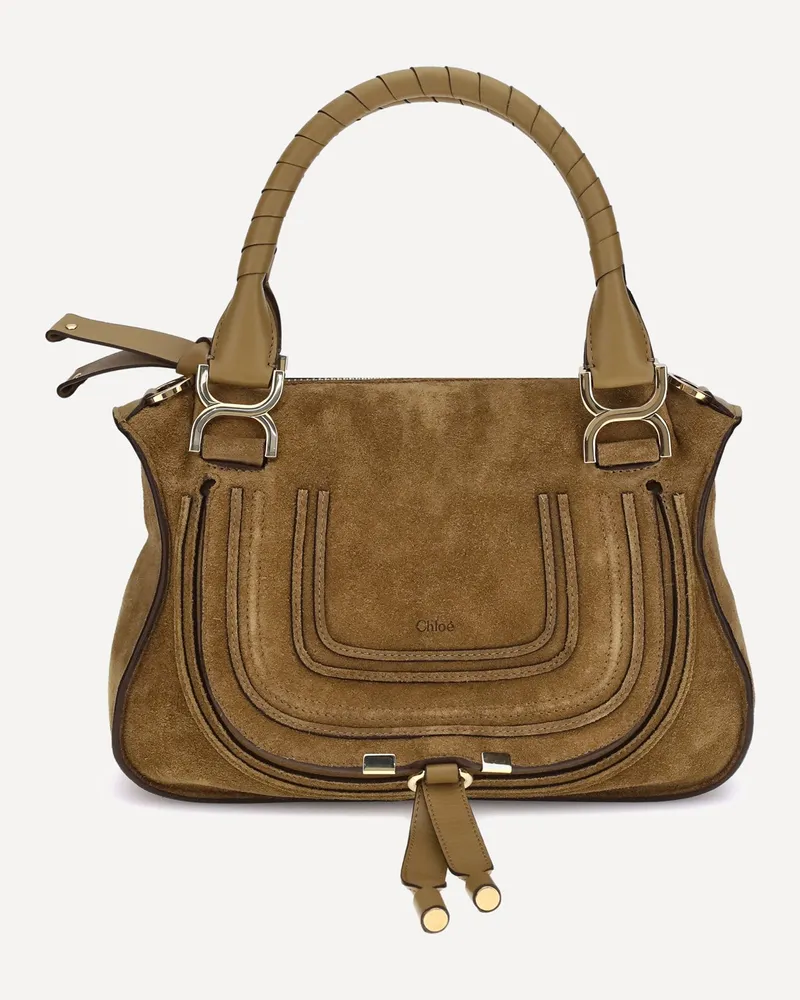 Chloé Small suede Shoulder Bag Female Brown