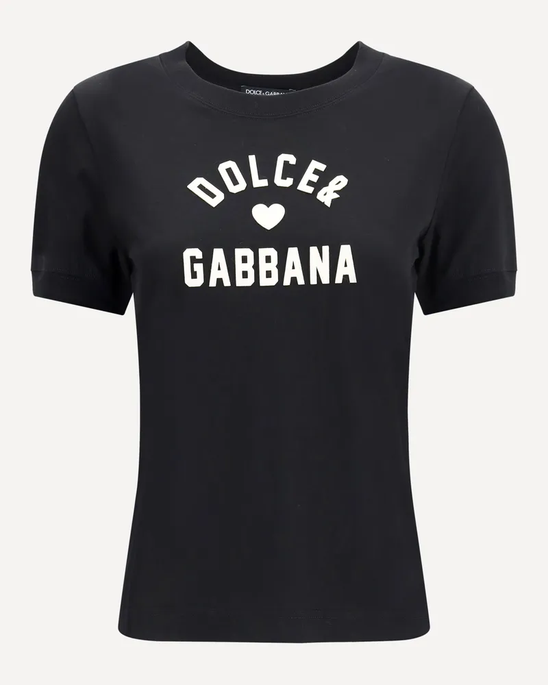 Dolce & Gabbana Cotton T-Shirt Female Black