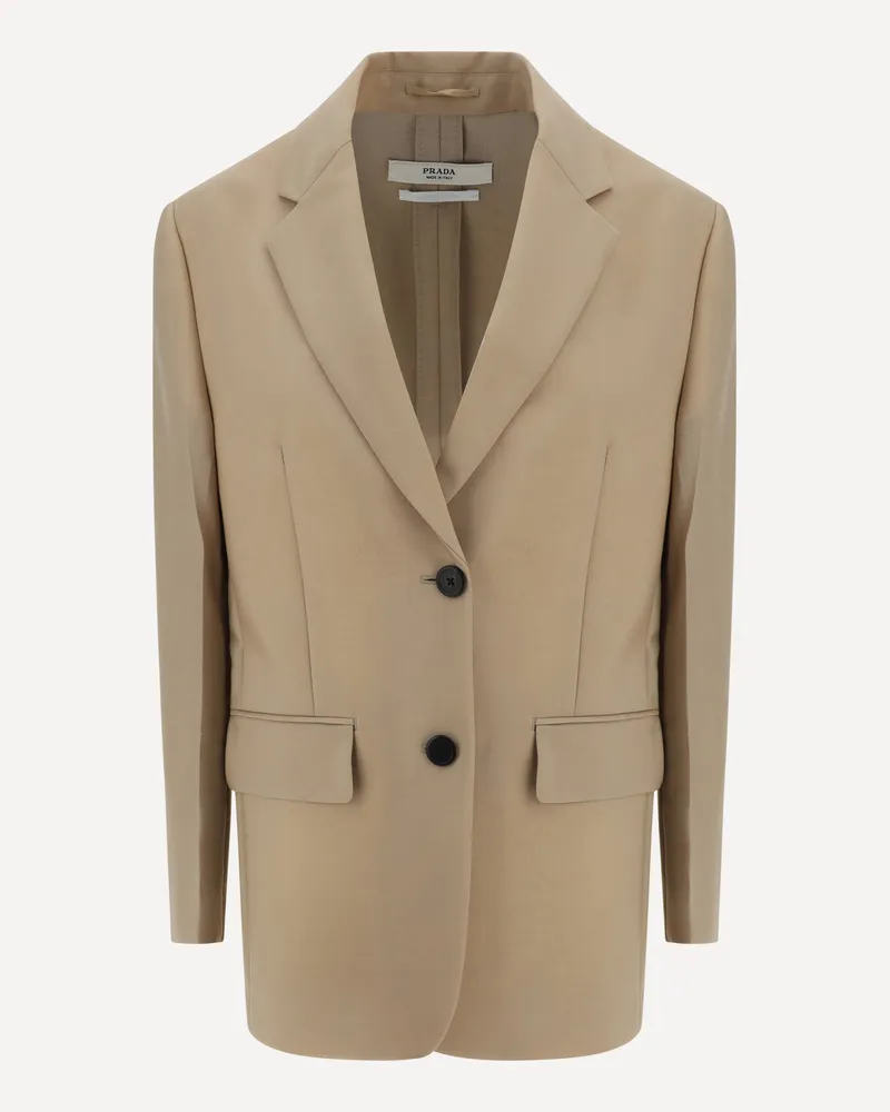 Prada Blazer Jacket Female Brown