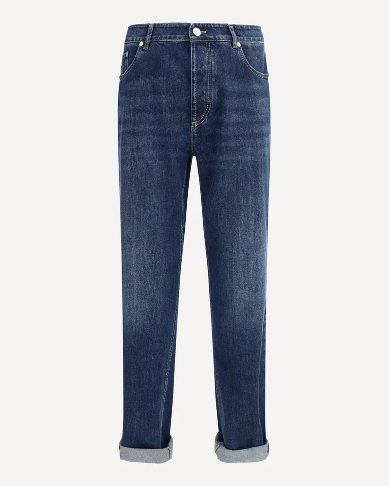 Brunello Cucinelli Straight Jeans Male Blue