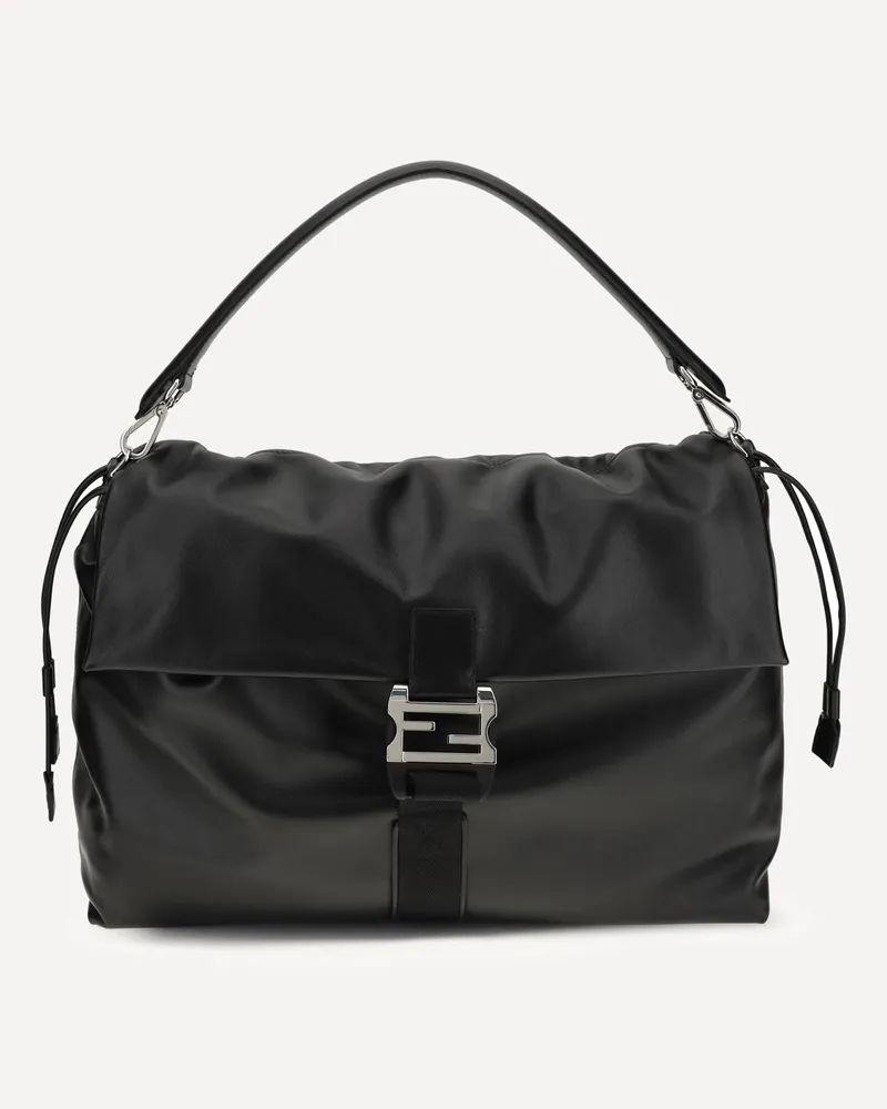 Fendi Mamma Baguette Shoulder Bag Male Black
